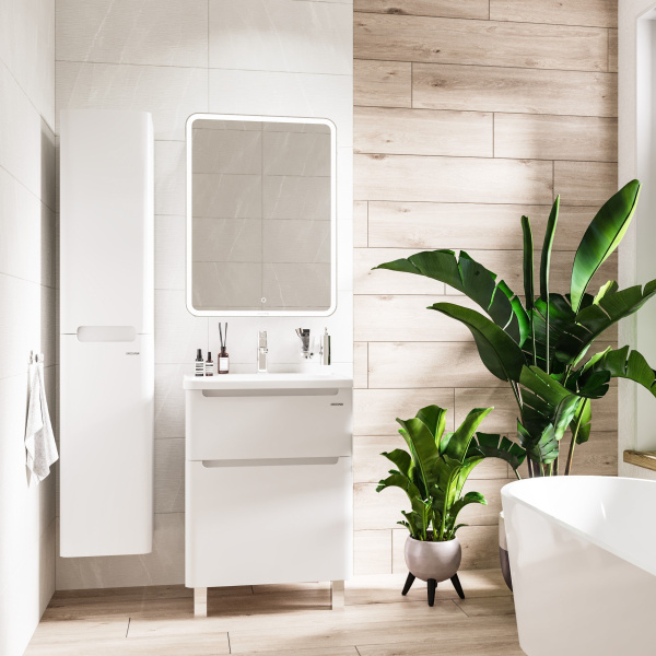 Шкаф-пенал подвесной Grossman АДЕЛЬ-32 см, белый